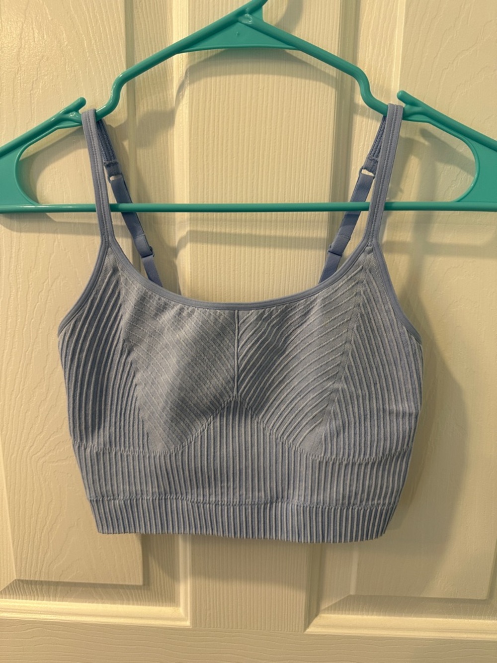 aerie Light Blue Seamless Ribbed Bralette